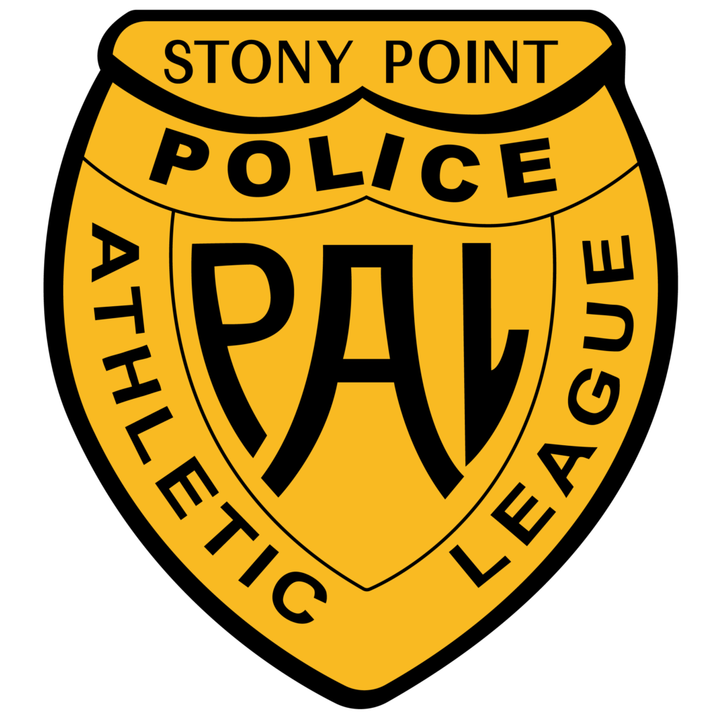 Logo for the the Stony Point Police Athletic League, our charitable recipient for Stony Music Fest 9.